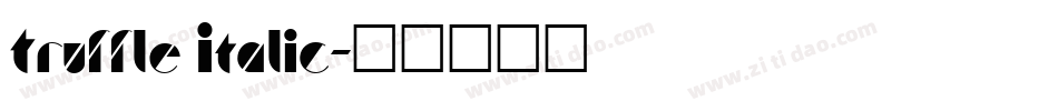 Truffle Italic字体转换
